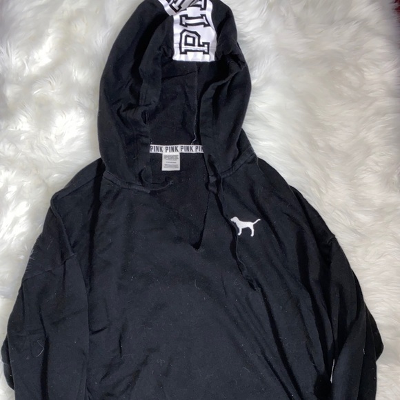 PINK Victoria's Secret Tops - PINK black hoodie